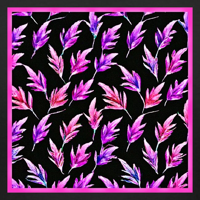 Colorful Leaf Magic: Neon Delight