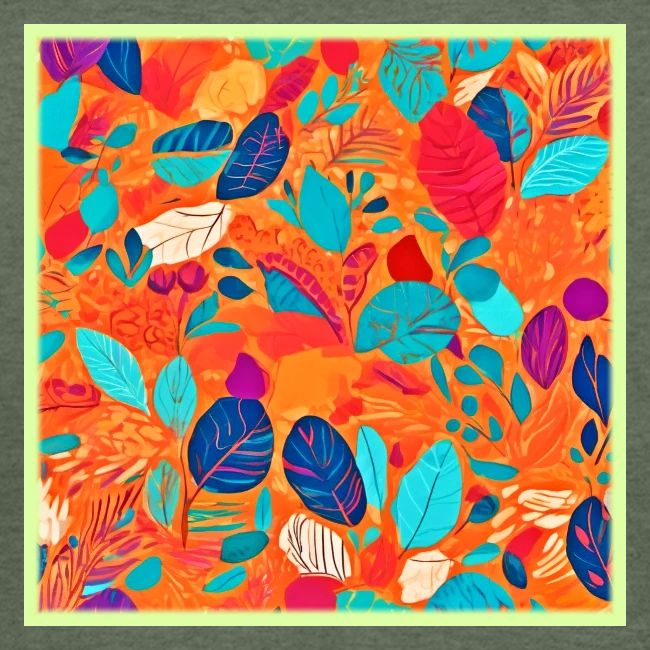 Colorful Cartoon Leaves