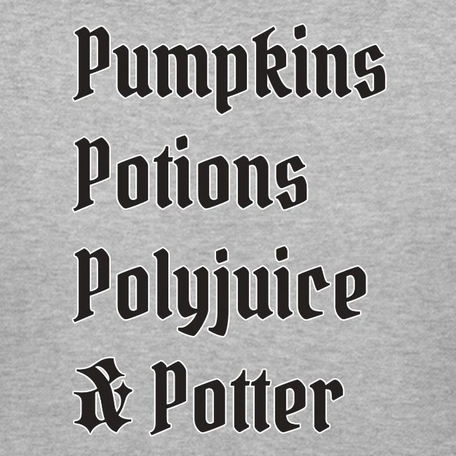 Pumpkins Potions Polyjuice & Potter