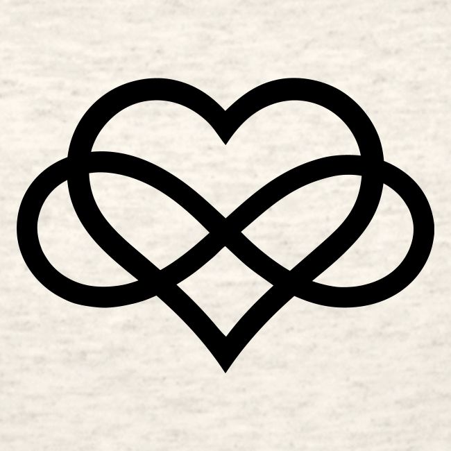 Infinity Heart (black)