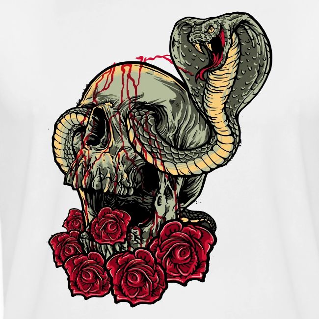 skull and roses tattoo