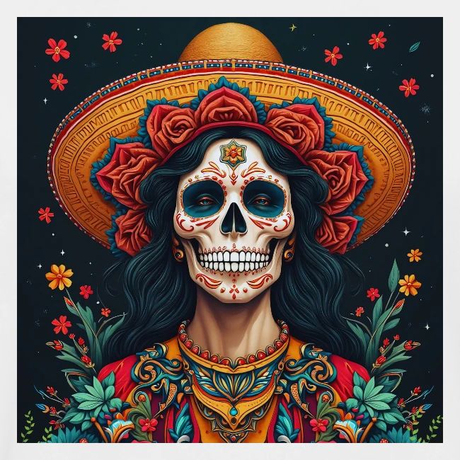 Charra Skull Art | Traditional Mexican Design