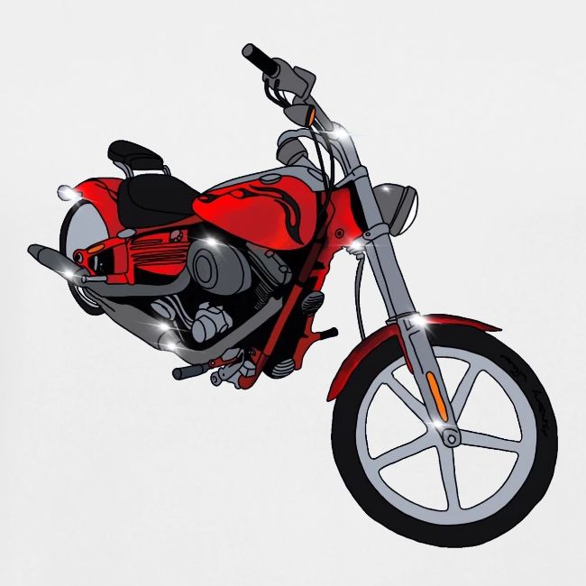 Motorcycle red