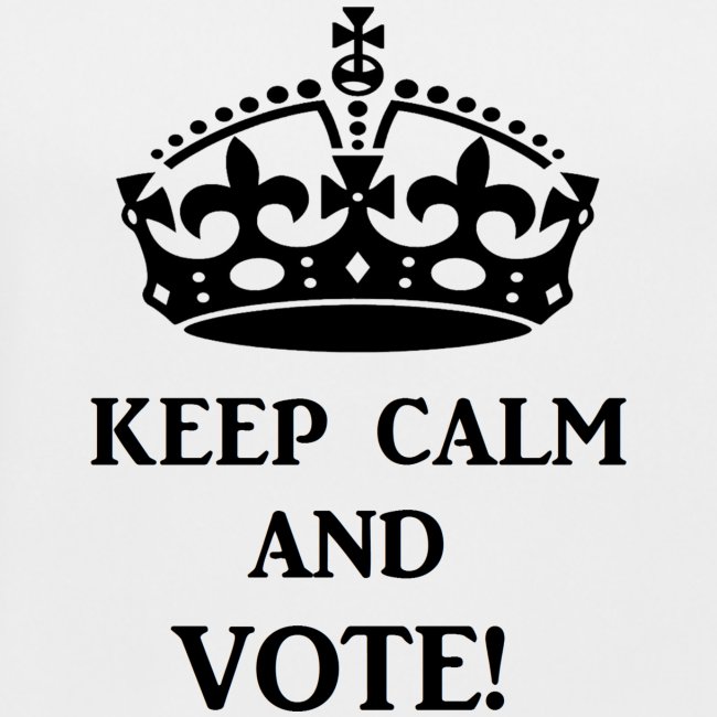 keep calm vote blk