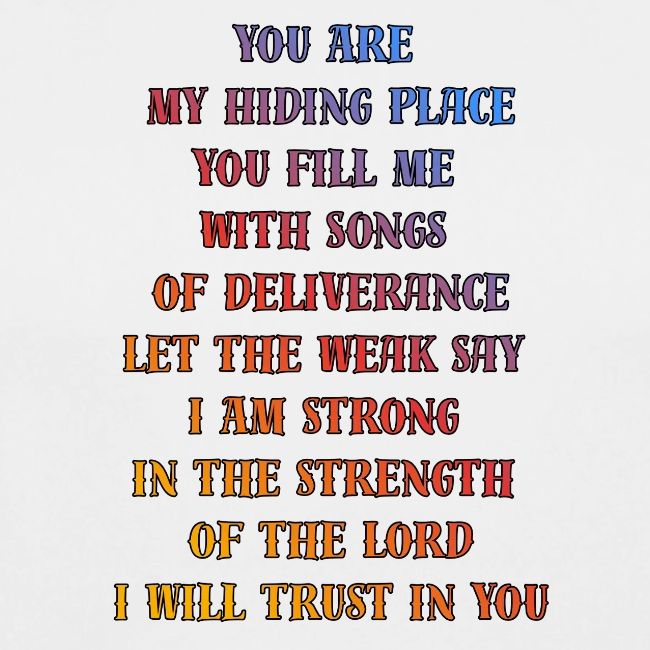 You Are My Hiding Place