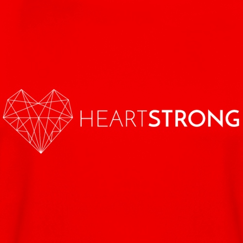 Heartstrong logo (white) - Men's Moisture Wicking Performance T-Shirt