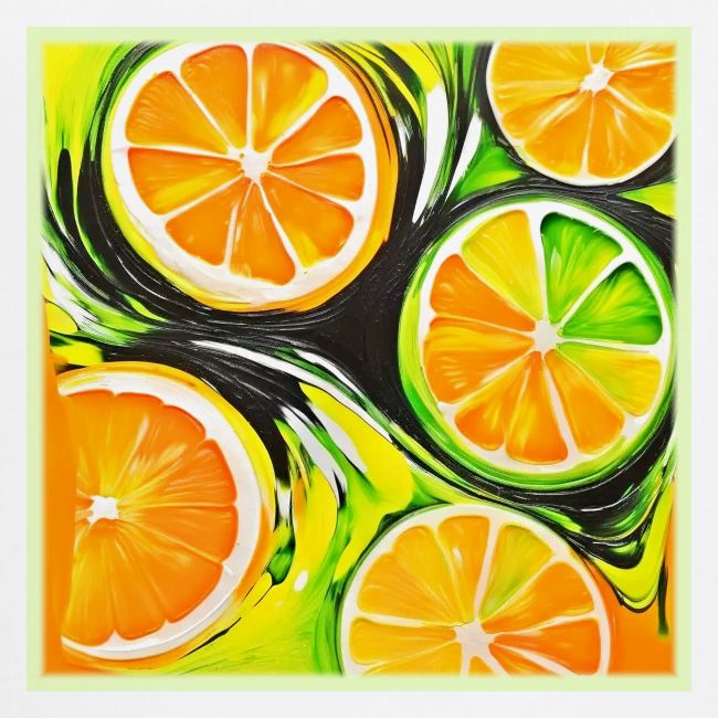 Vibrant Citrus Painting
