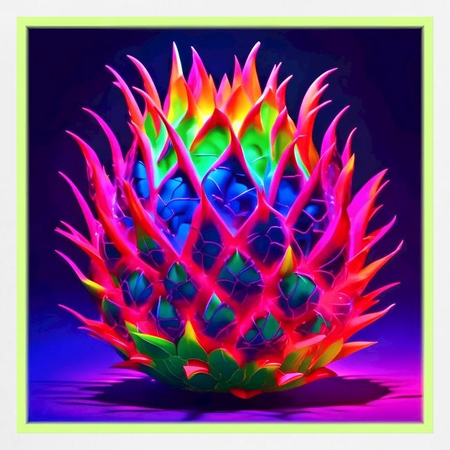 Electric Neon Dragon Fruit
