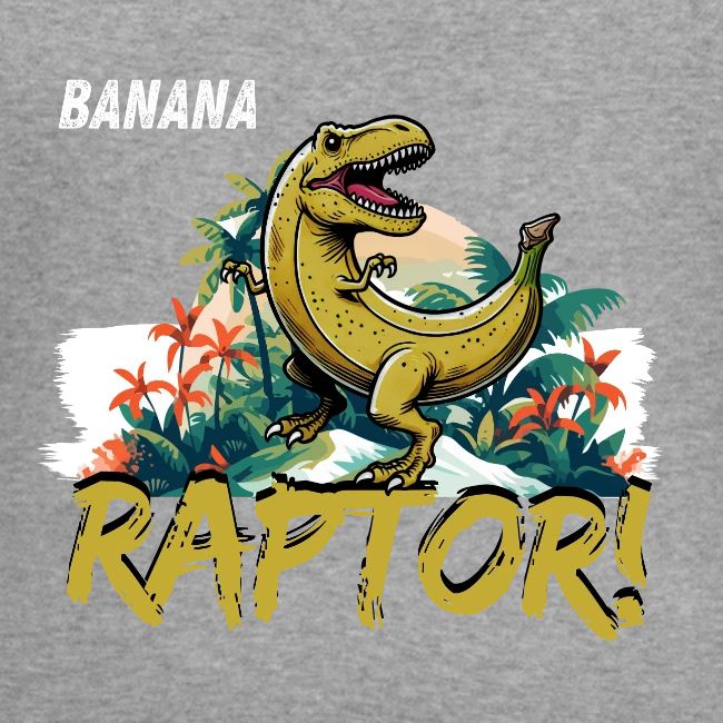 Funny Banana Raptor T-Rex Design