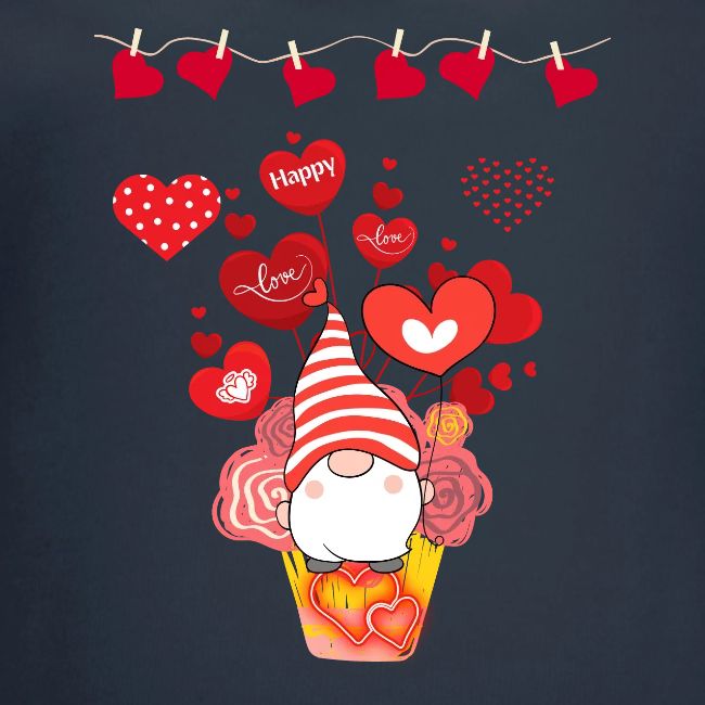 Design wrapped in love hearts, vibrating in love.