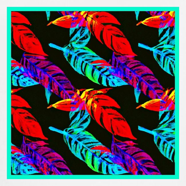 Neon Luminous Foliage Elegance