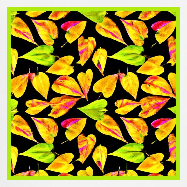 Neon Leaf Art Elegance