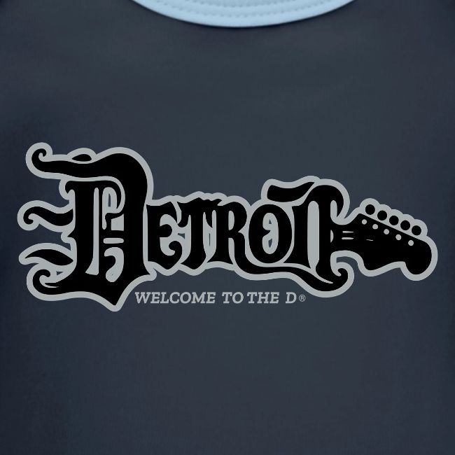 DETROIT GUITAR WTTD BLK SLR REG FONT