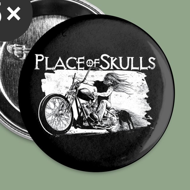 Place of Skulls Biker button