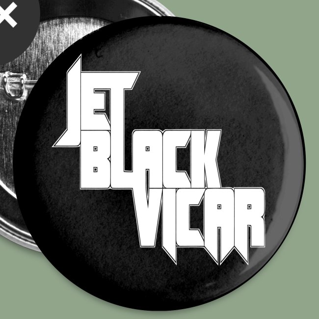 Jet Black Vicar Logo button