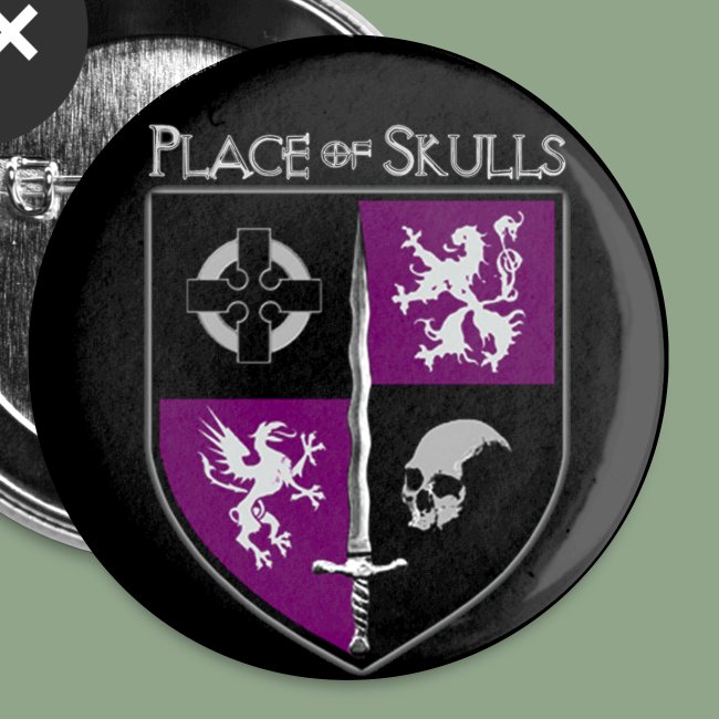 Place of Skulls Crest button