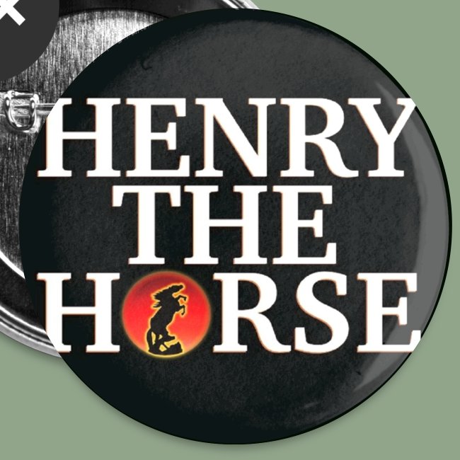 Henry the Horse Logo Button