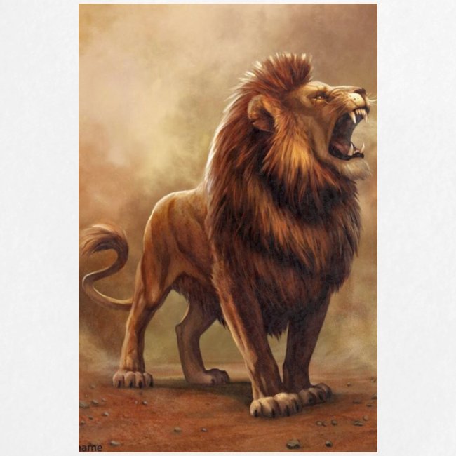 Lion rugissement de puissance