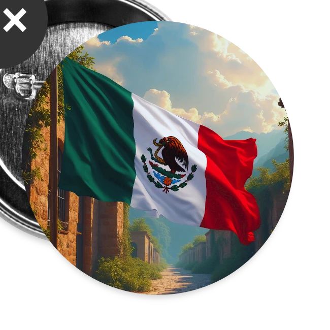 Mexican flag in Magical Town and Nature