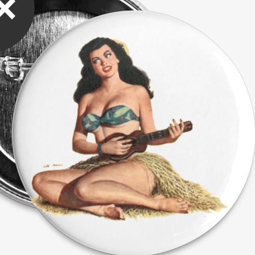 Tiki Pin-up - Buttons small 1'' (5-pack)
