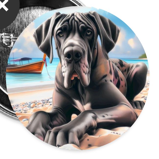 Great Dane On The Beach