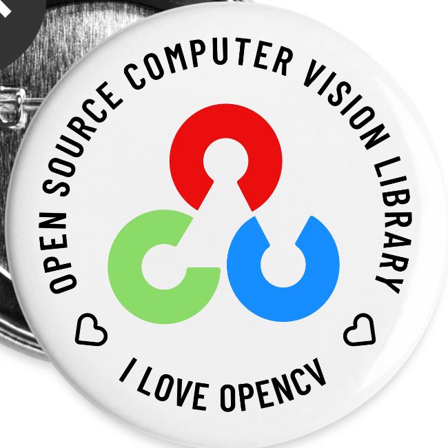 I Love OpenCV (Dark Logo)