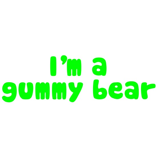 I'm A Gummy Bear Lyrics Buttons small 1'' (5-pack)