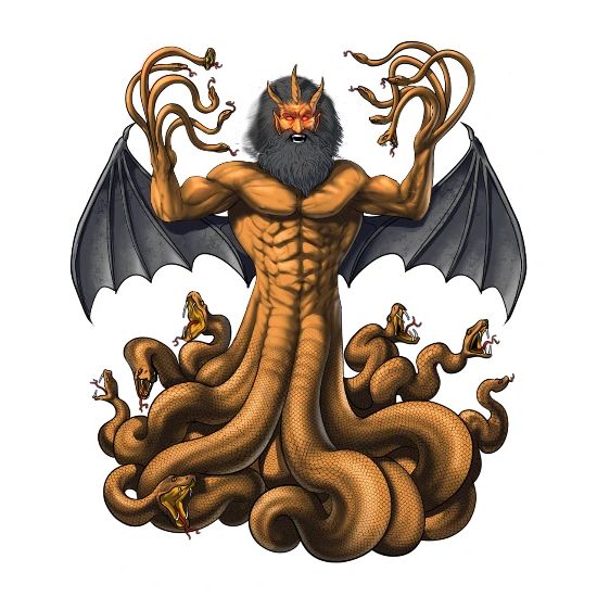 Greek Mythology Deity Typhon' Small Buttons | Spreadshirt