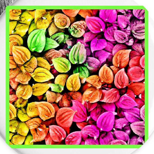 Radiant Colorful Leaf Pattern