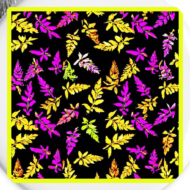 Neon Bliss Leaf Pattern