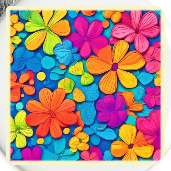 Vibrant Floral Abstract Art