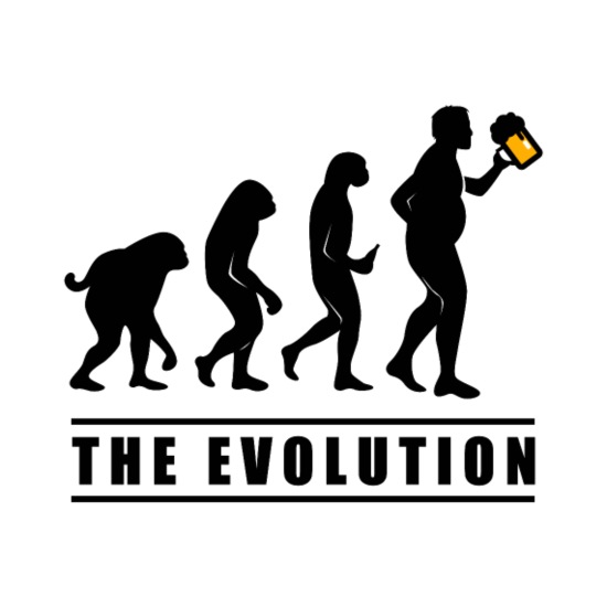 Funny Beer The Human Evolution Design (Gift for Dad)' Small Buttons |  Spreadshirt
