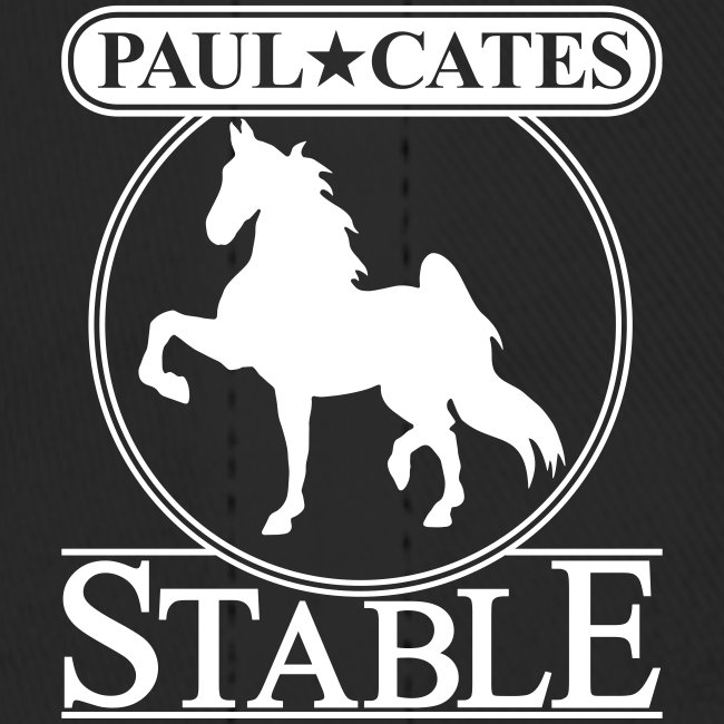 Paul Cates Stable logo dark front and back