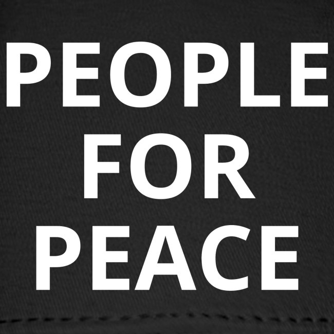 People For Peace (in white letters)