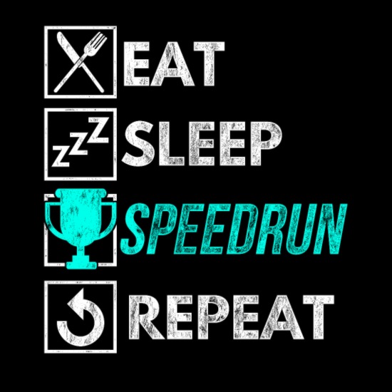 Speedrun Speedrunning Record Gamer Gift Flexfit Baseball Cap S/M Cap