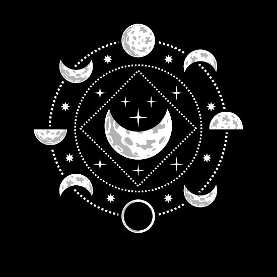 Luna tee Astrology and Full Moon Zodiac Calendar' Baseball Cap | Spreadshirt