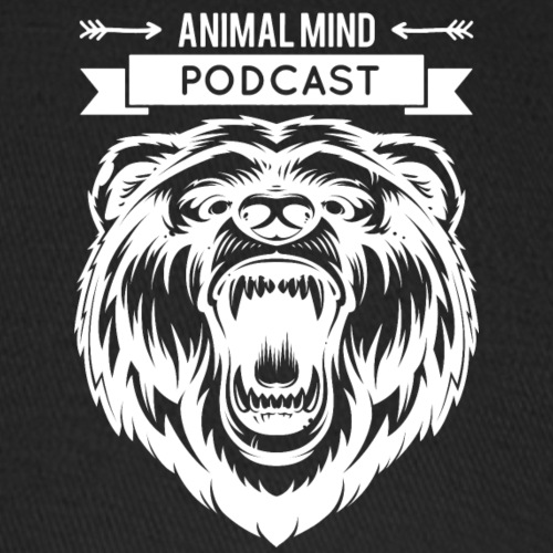 Animal Mind Podcast - Growling Bear Logo - Flexfit Baseball Cap