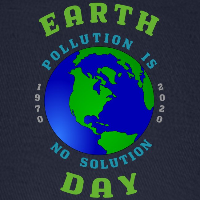 Earth Day Pollution No Solution Save Rain Forest.