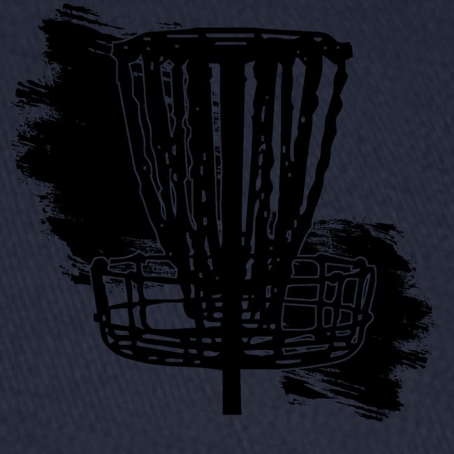 Disc Golf Basket Paint Black Print