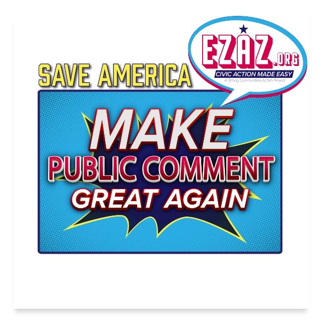 MAKE PUBLIC COMMENT GREAT AGAIN