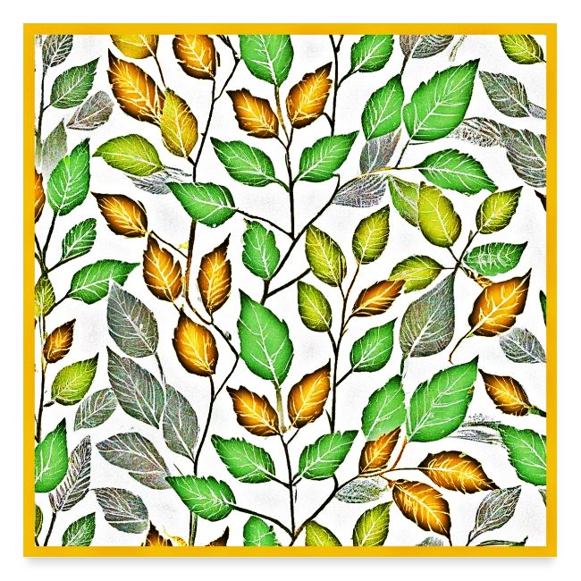 Chic Vivid Leaves Pattern