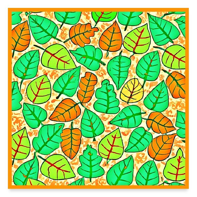 Vivid Leaf Harmony Colorful Bliss