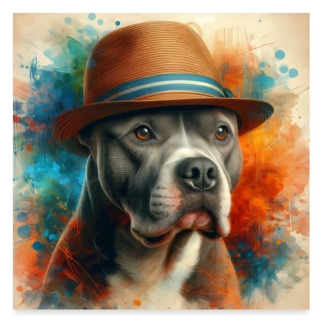 Pitbull Splash Art