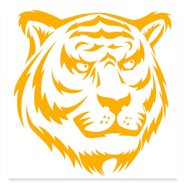 Fashion, Yellow Tiger Souvenirs, Men's T-shirts