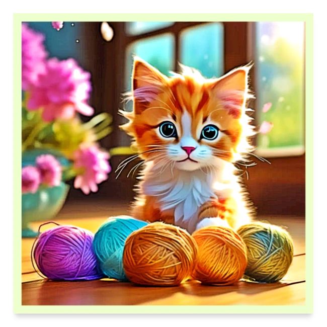 Cute Kitten Yarn