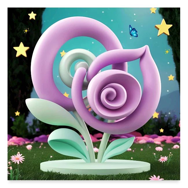 Lila Bloom | Double Floral Eco-Inspired Art