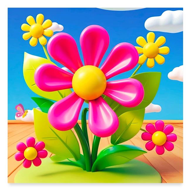 Pink Floral Peace | Sky & Nature Design
