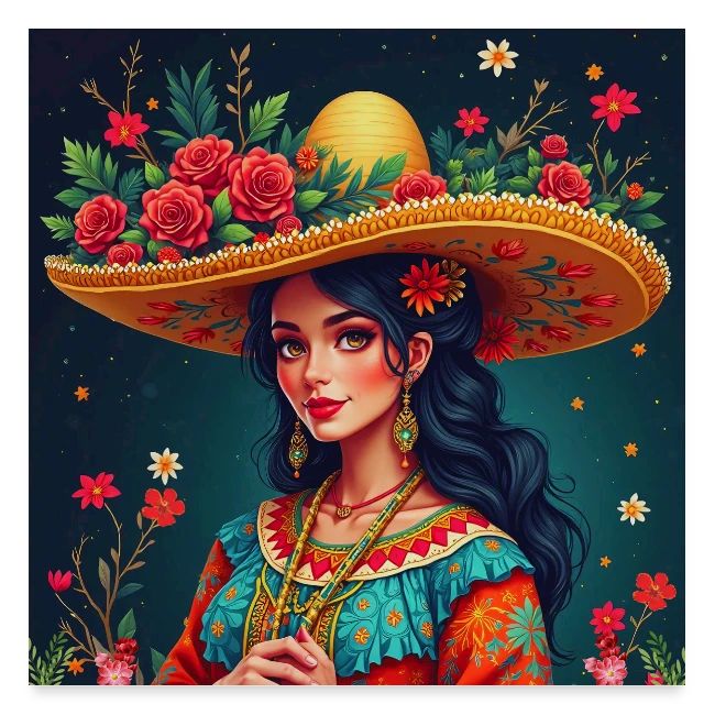 Mexican Design, Regional Mexican Charro Woman