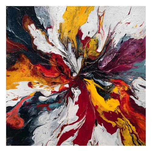 Abstract Art: Core Collision - Poster 24x24
