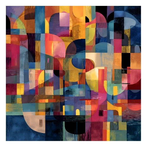 Abstract Art: Psychedelia Grid - Poster 24x24